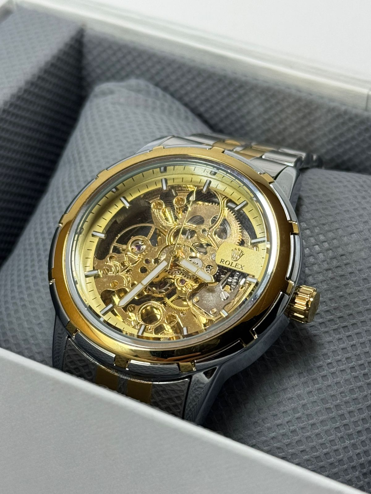 Rolex Skeleton Automatic - Golden Dial